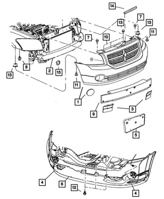 Genuine Mopar Hood To Radiator Weatherstrip 55112512AA