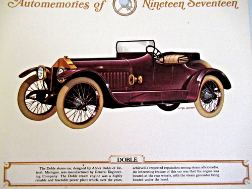 AUTOMEMORIES "1917 CALENDAR" ~ ** 12 VINTAGE AUTOMOBILE / LITHOGRAPH PRINTS ** - Picture 8 of 8