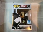 Funko POP! Spider-man Peter Parker Symbiote Funko Shop Excl. Chase w/ Protector