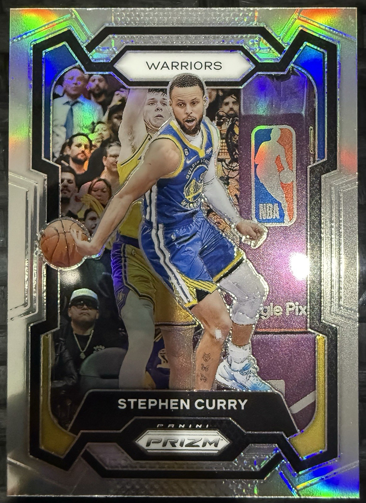 STEPHEN CURRY 2023/24 PANINI PRIZM SILVER REFRACTOR PRIZM CARD MINT #119