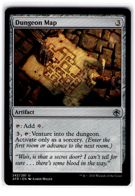 Dungeon Map U Adventures in the Forgotten Realms 242 LP