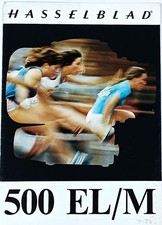 HASSELBLAD 500 EL/M Camera- orig 1975 promotional advertising sales brochure