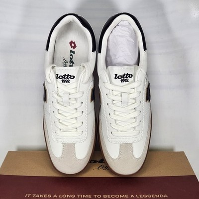 Size 7.5 - Lotto Leggenda Brasil Select 1992 Soccer -White / Black