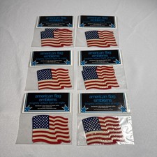 Vintage 3M Scotchbrite Reflective Amerian Flag Decal NOS Bay City, MI 3i Supply