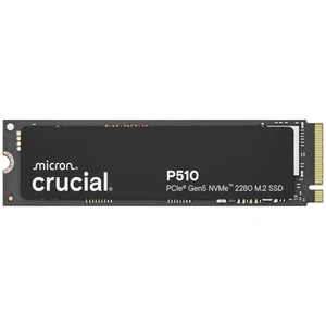 Crucial p510 | 1 tb | pcie 5. 0 x4 nvme | 11000/9500 mb/s | m. 2 2280 ssd disk 1 Crucial 1tb p510 pcie gen5 nvme m. 2 ssd ct1000p510ssd8 - picture 1 of 1