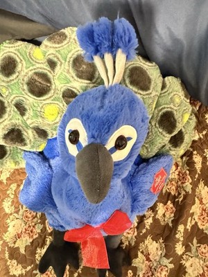 Holiday Time Floppy Pal Peacock Soft Plush 15.5'' Stuffed Animal XL Pillow 2024