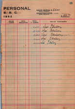 1951-52 Marianao Baseball BBC JOSE IBANEZ 5X Signed Payroll AUTOGRAPH