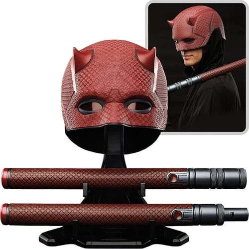 SHIPS 10/31 Marvel Legends Daredevil Born Again Mask and Billy Club Prop Replica - Image 2 of 4