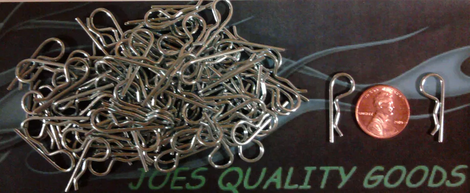 JQG 100 BODY CLIPS PINS CAR TRUCK BUGGY TRAXXAS, HPI, LOSI