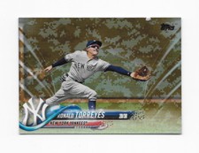 2018 Topps Memorial Day CAMO #481 Ronald Torreyes New York Yankees /25 