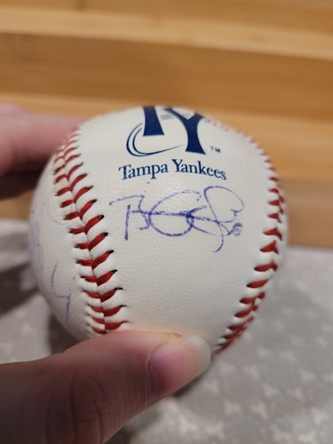 TY Tampa Bay Yankees Florida blau Maskottchen Spieler signiert handsigniert Baseball - Bild 3 von 8