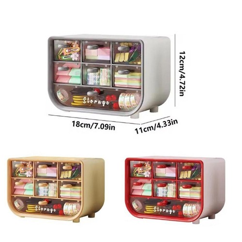 Plastic Makeup Storage Box Large Capacity Makeup Cosmetics Organizer Bathroom - Picture 2 of 11