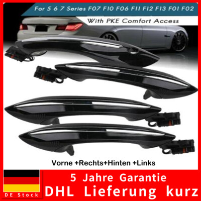 4x Türgriff Griffbügel Vorne & Hinten L+R Komfortzugang Für BMW F01-F04 F06 F10