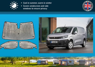Thermal Front Blinds Set For Peugeot Boxer (2006–2023) – Campervan Compatible - View #5