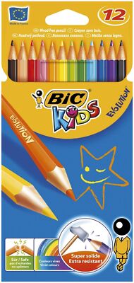 BiC  907832 Buntstift KIDS ECOlutions EVOLUTION - 12-farbig sortiert, Kartonetui