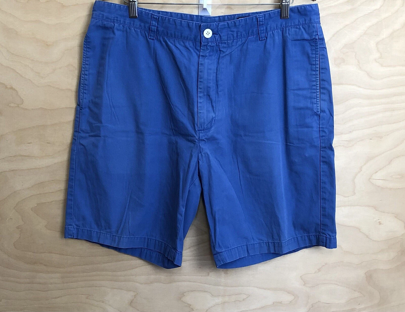 Vineyard Vines Mens Club Short Size 38 Blue 100% Cotton Flat Front 8.5In Inseam.