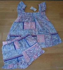 The Children's Place Girl's Patchwork Short Set/NWT/Size 5T/RTLS $32.95