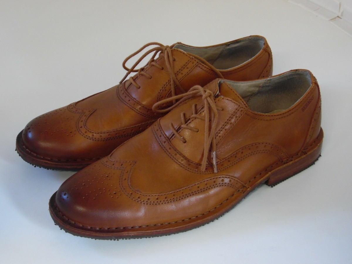 Mens Sebego brown wingtip shoe brattle british tan 8 D | eBay display picture 3