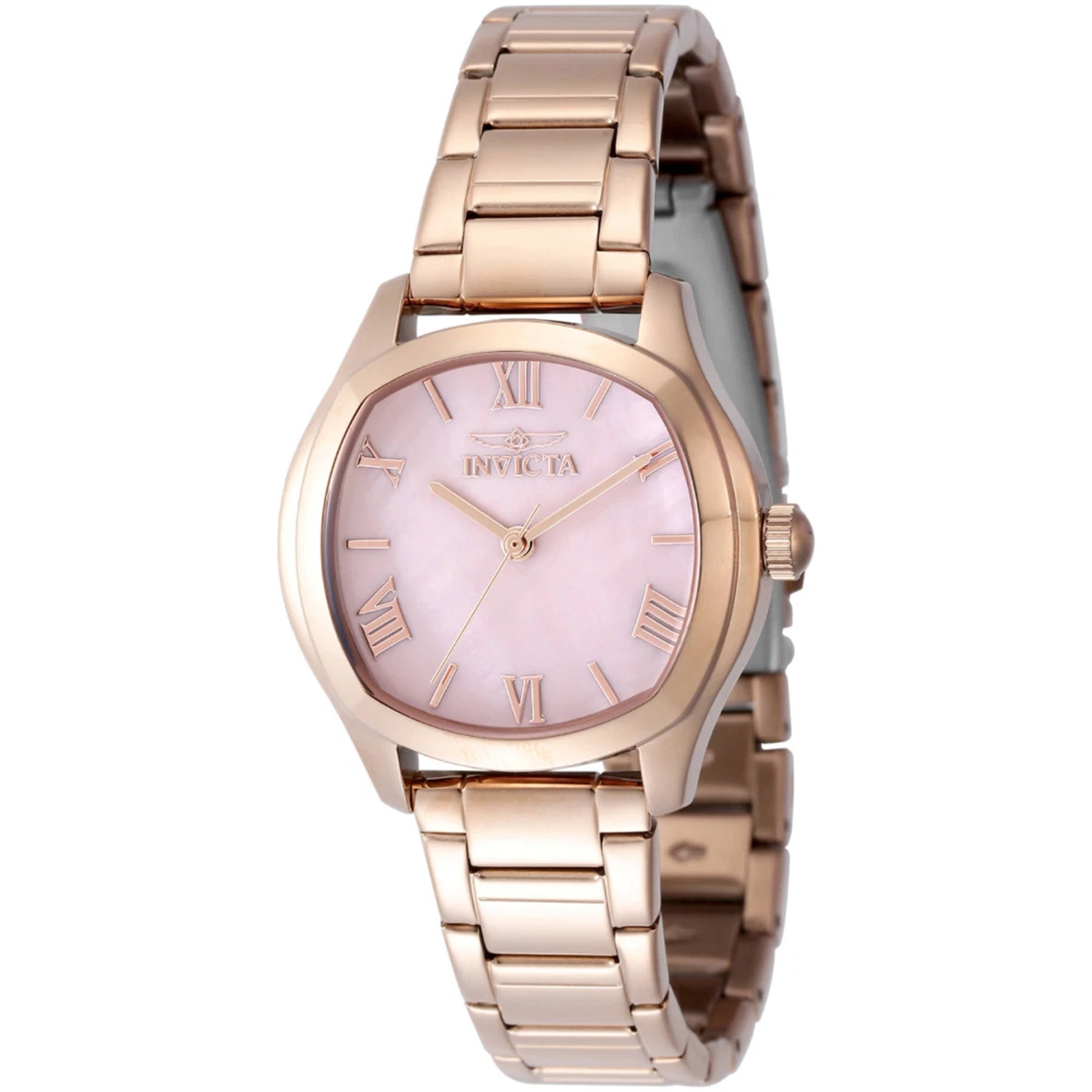 Orologio Invicta Wildflower 46342 Da Donna: Cassa 32mm Oro, Quadrante Oro, Acciaio, Quarzo, Impermeabile 50m