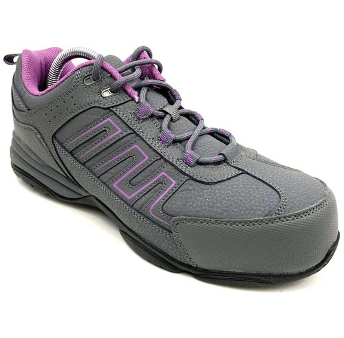 purple work shoes