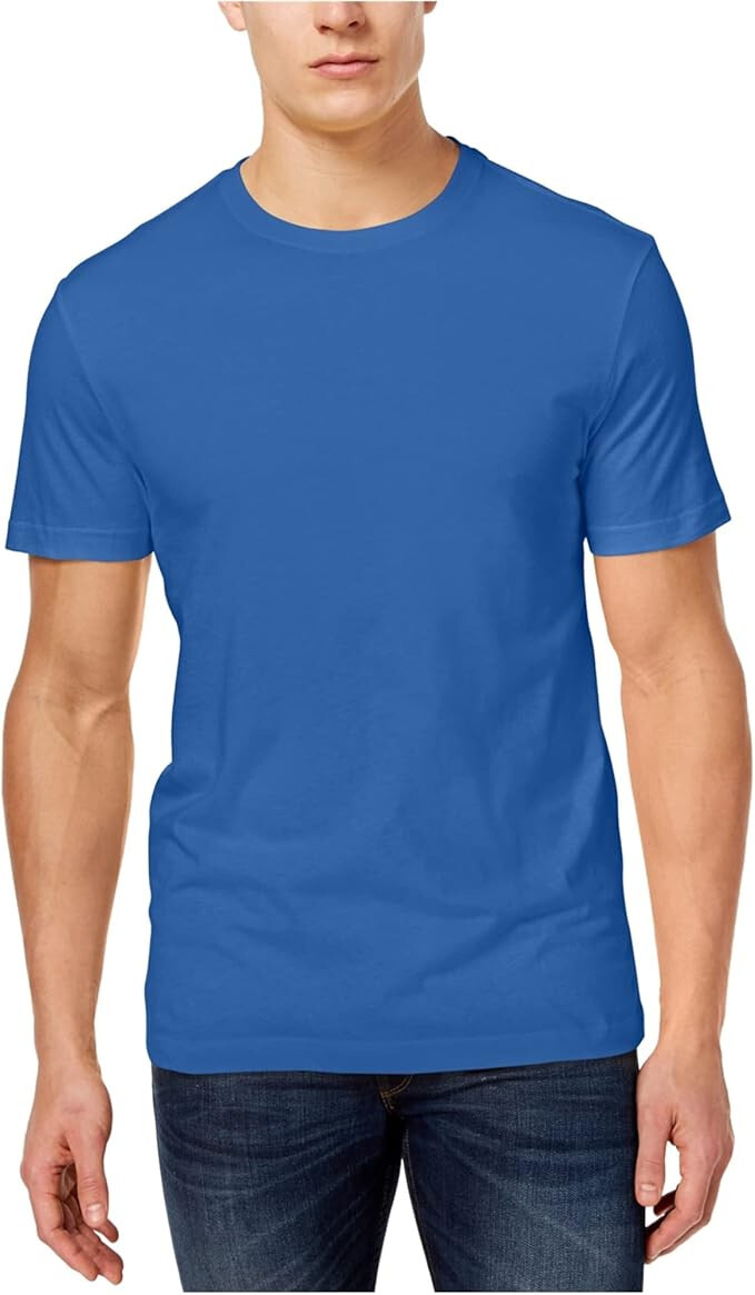 Мужская футболка с круглым вырезом Club Room Mens Performance Дворцово-синий Средний цвет 3190₽