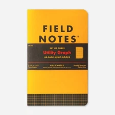 NEW/SEALED Field Notes "Utility Graph" 3-Pack (FNC-34a, Spring 2017)