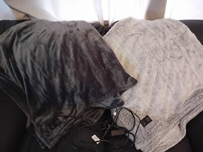 Brookstone Electric Heated Throw Ultra Soft Heat Settings 50