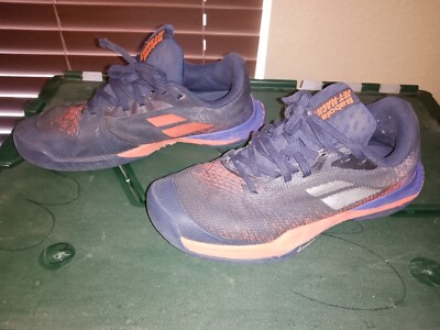 Babolat Jet Mach 3 All Court Junior Size 6.5 Tennis Shoes Pickleball Purple Pink