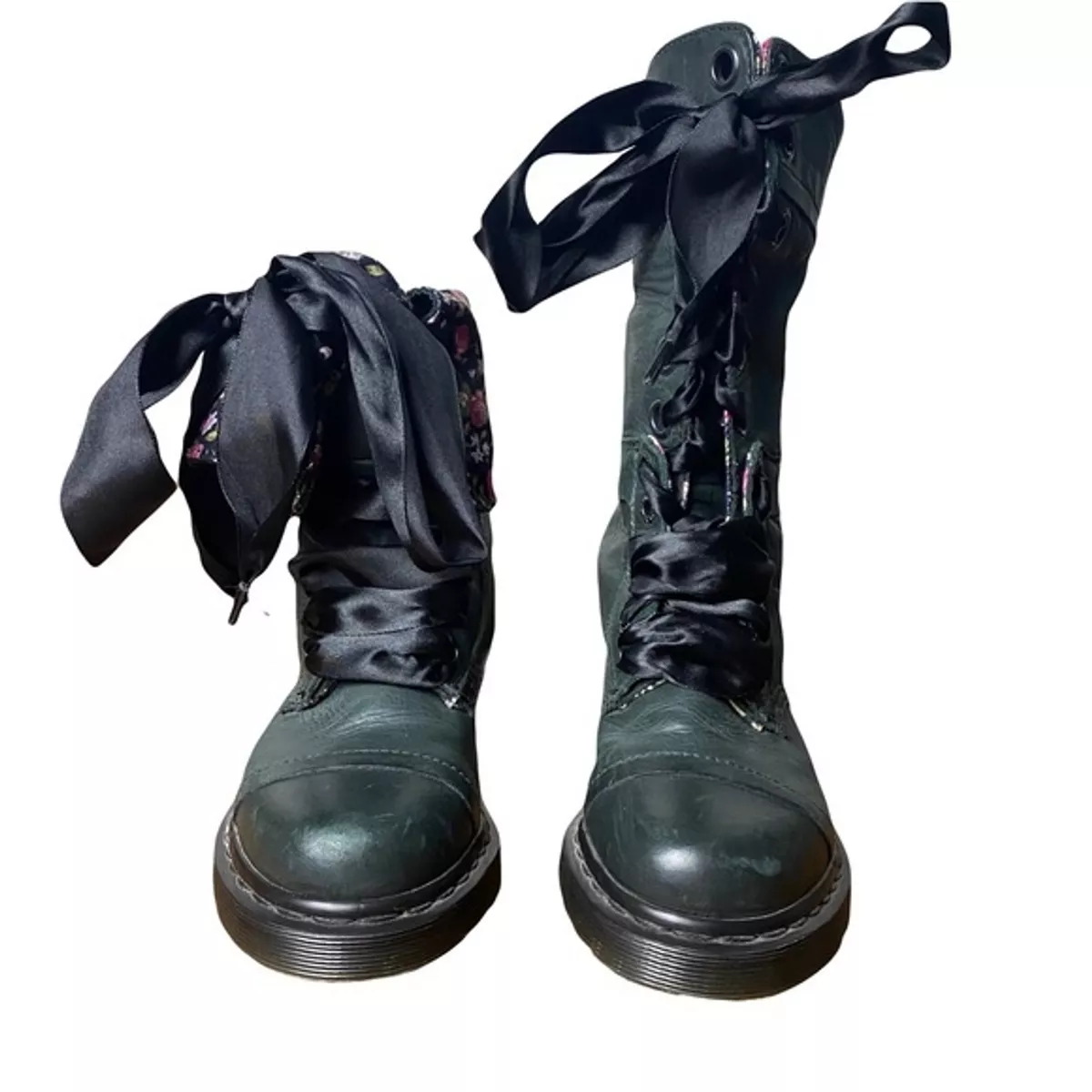 Doc martens tall lace up on sale boots