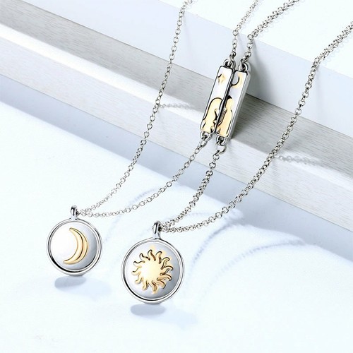 Luxury Hot Silver Magnet Sun Moon 