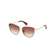 MAX MARA DESIGN3 MM0053 32F Gold Red Cat Eye Metal Sunglasses Frame 57-15-140