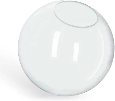 KastLite 12" Clear Acrylic Lamp Post Globe | 5.25" Neckless Opening