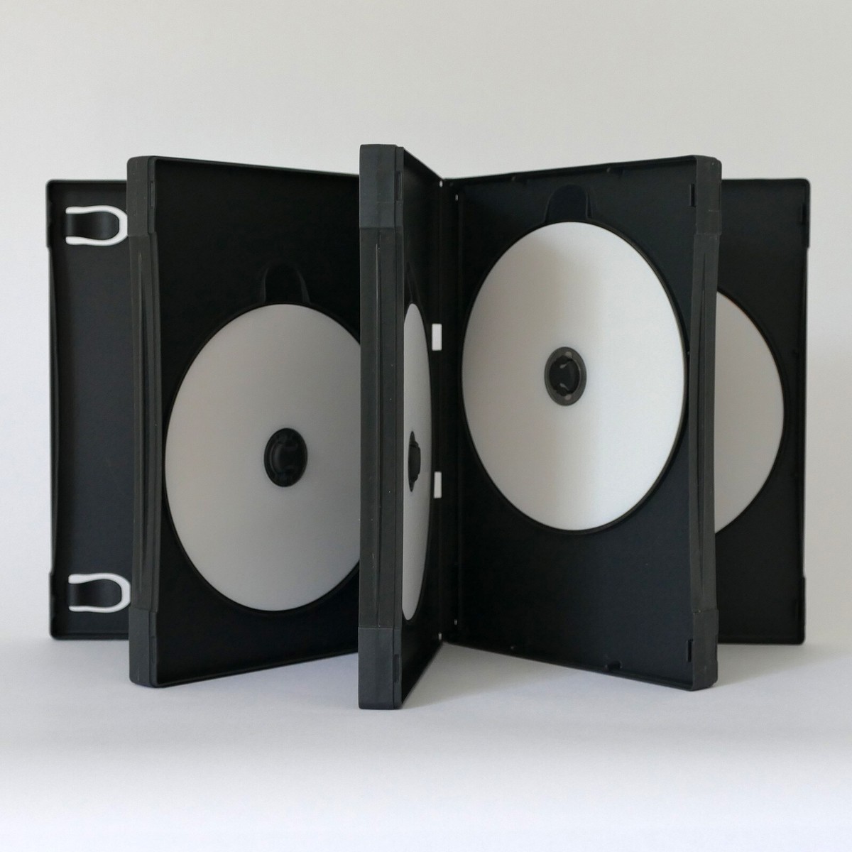 1 Black Multi Seven 7 Discs DVD Case CD PC Media Storage