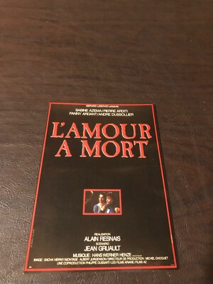 NEW UNPOSTED  MOVIE 4 X 6 POSTCARD - L'AMOUR A MORT.....SLOT  160