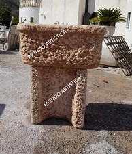 FONTANA LAVANDINO A MURO PARETE LAVATOIO IN CEMENTO MARMO PIETRA DA PER GIARDINO