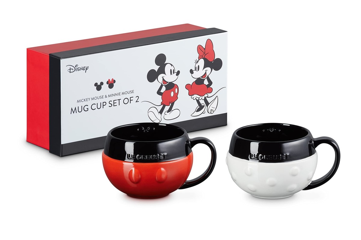 Le Creuset Disney Mickey & Minnie Mug 380ml 2 pieces Tableware Red