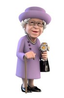 "Minix Queen Elizabeth Regina Elisabetta Ii 5\" Pvc Figur"