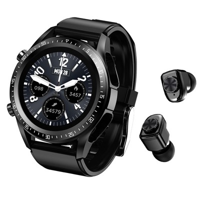 Smart Watch Men Women 2 In 1 Wireless Headset For Android IOS Cellphones