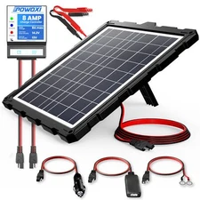 -Upgraded-20W-Solar-Battery-Charger-Maintainer External Smart 3-Stages PWM Ch...