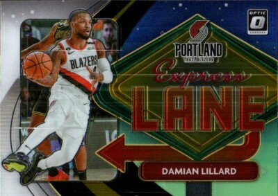 2020-21 Donruss Optic Damian Lillard Express Lane #8 Portland Trail Blazers