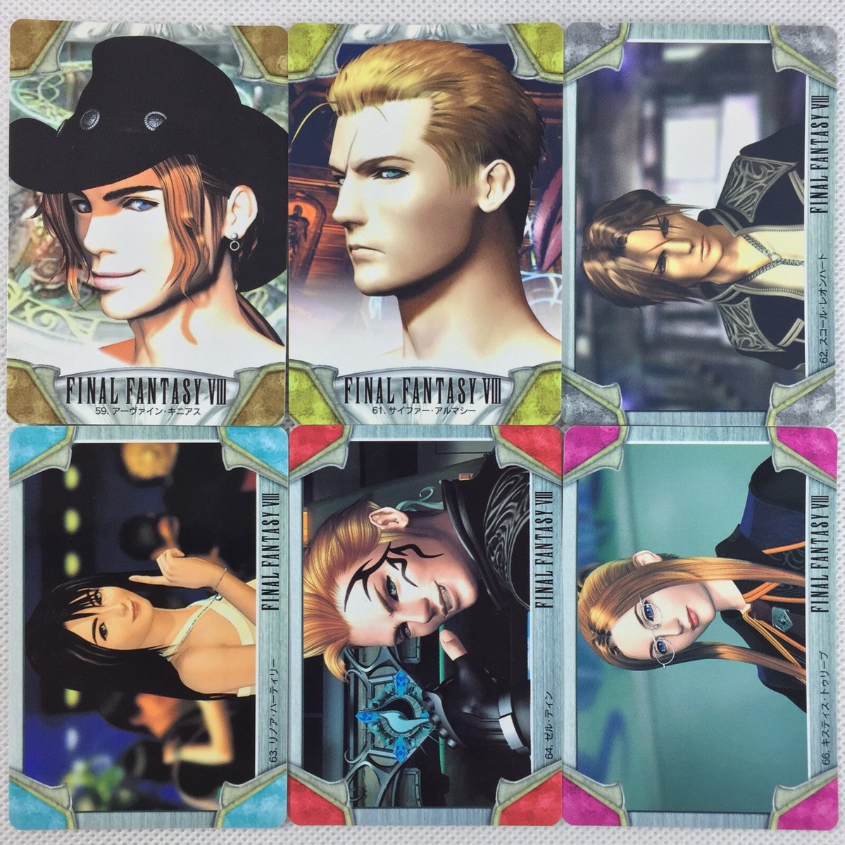 Final Fantasy VIII Carddass Part1 & 2 40 Regular Cards Set