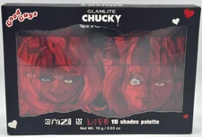 Glamlite X Chucky ~ Crazy in Love 15 Shades Palette ~ NEW IN BOX ~  AUTHENTIC