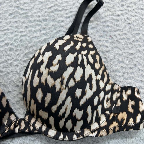 Victoria Secret Bra 32A Push Up Bra Push-Up Animal print - Picture 2 of 10