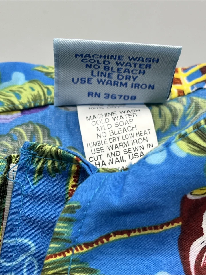 RJC Ropa Deportiva Hecha en Hawaii Aloha Tropical Coche Camisa para Perros Talla MEDIANA NUEVA SIN ETIQUETAS Foto 3 de 4