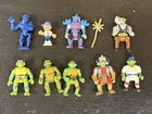 VINTAGE TMNT Teenage Mutant Ninja Turtles MICRO MUTANTS LOT OF 9 Mighty Max Rare