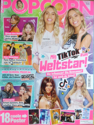 POPCORN 7 - 2020 mit 12 Poster Lisa & Lena Justin Bieber Dua Lipa Katy Perry CIX