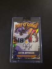 2026 Justin Jefferson True 1/1 color Match Auto Wild Card Splat 🔥🔥 Pot o Gold