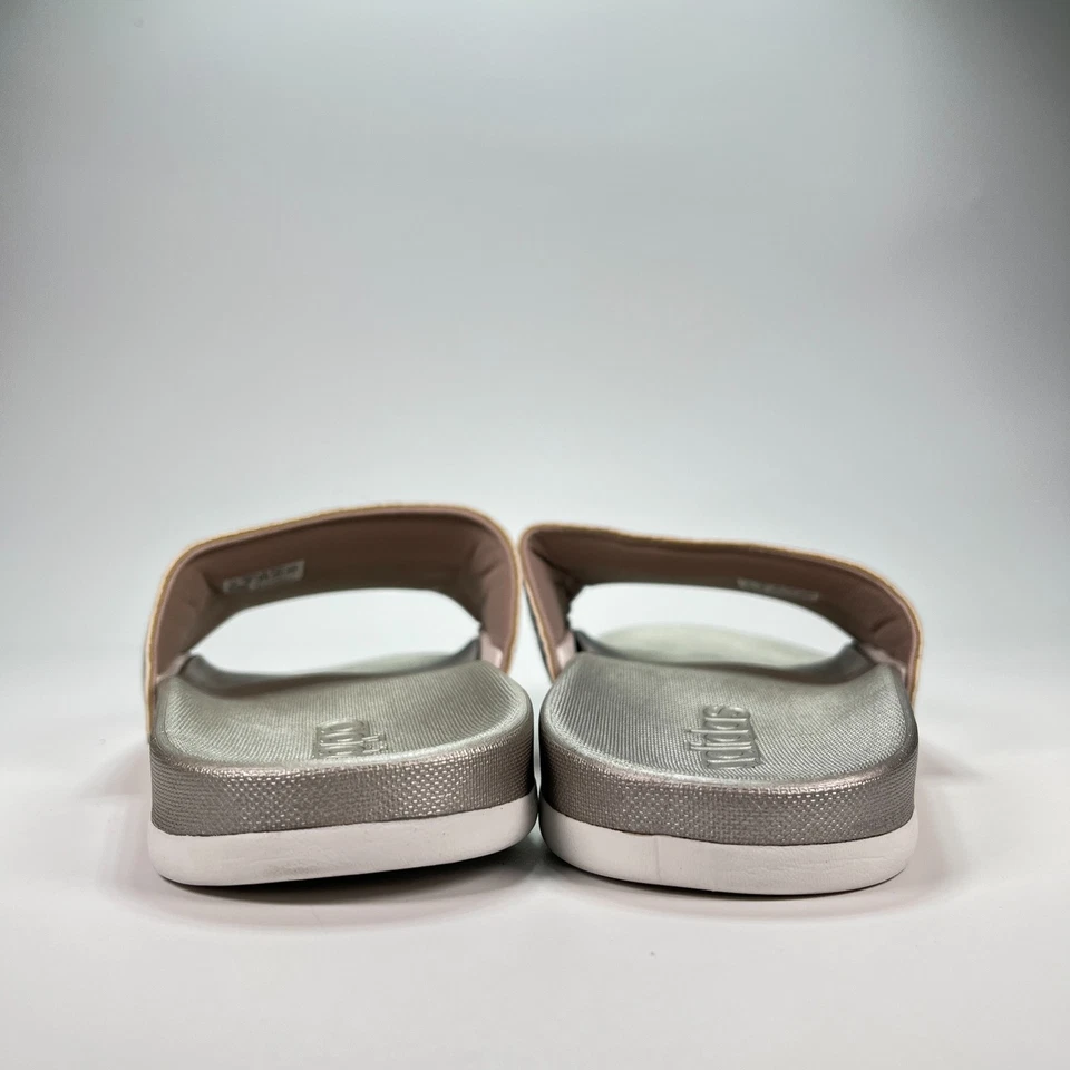 Adidas Adilette Silver Comfort Slide Lightweight Sandals FY7898 Women's Size 9 - Image 4 of 4