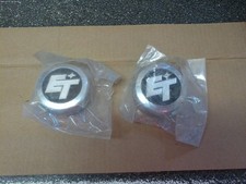 Wheel Center Caps--1 Pair--et Mag Wheels - Black Center 2 34inch Diameter