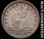 1854 Seated Liberty Quarter - Scarce  Very Fine  Better Date  No Reserve  #J8143